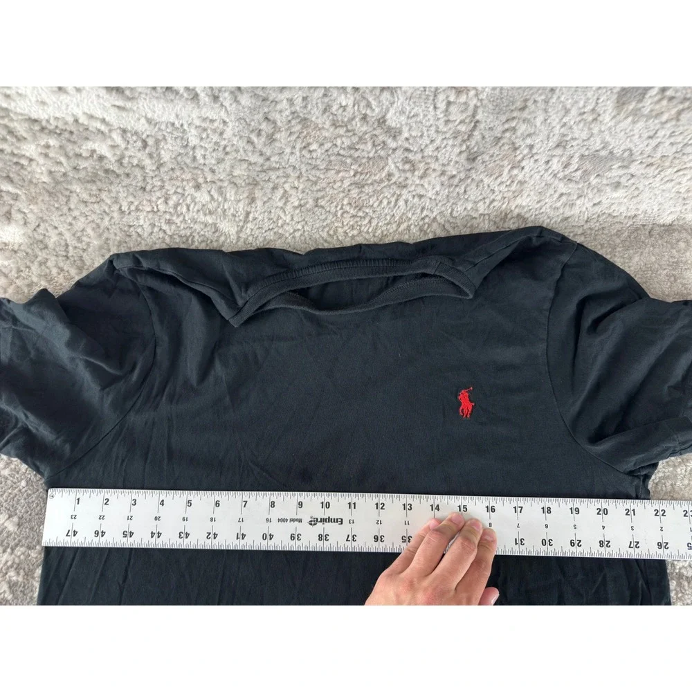 Polo Ralph Lauren Size XL Custom Fit Pony‎ Logo T-Shirt Black Short Sleeve Mens